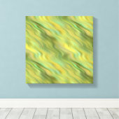 Sonnenblume Gelbe Wavy Textur Leinwanddruck (Insitu (Holzboden))