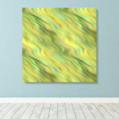 Sonnenblume Gelbe Wavy Textur Leinwanddruck (Insitu (Holzboden))