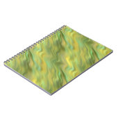Sonnenblume Gelbe Wavy Textur Notizblock (Linke Seite)