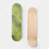 Sonnenblume Gelbe Wavy Textur Skateboard (Vorderseite)