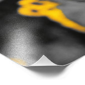 Sonnenblume: Gelber Farbtausch Fotodruck (Ecke)