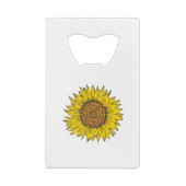 Sonnenblume Geldbeutel Flaschenöffner (Rückseite)