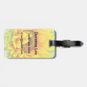 Sonnenblume Gepäckanhänger (Rückseite horizontal)