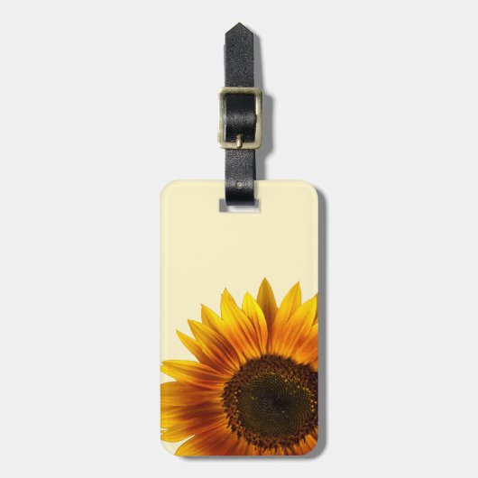 Sonnenblume Gepäckanhänger (Vorderseite vertikal)