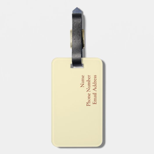 Sonnenblume Gepäckanhänger (Rückseite vertikal)