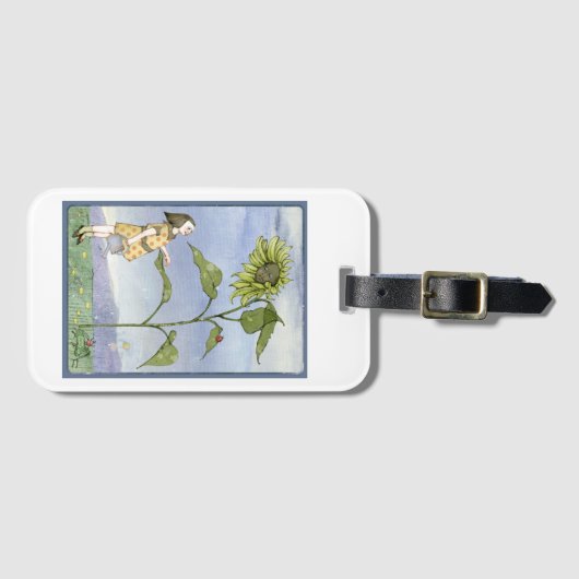 Sonnenblume Gepäckanhänger (Vorderseite (Horizontal))