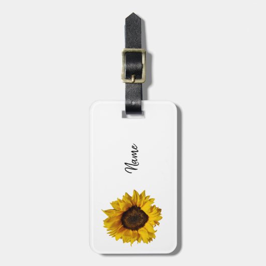 Sonnenblume Gepäckanhänger (Vorderseite vertikal)
