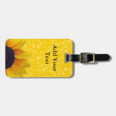 Sonnenblume Gepäckanhänger (Vorderseite horizontal)