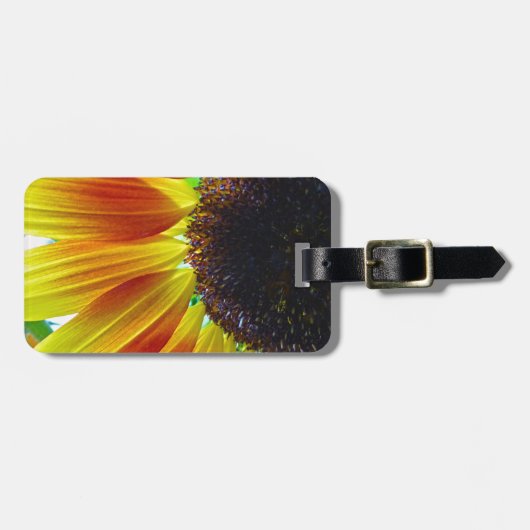 Sonnenblume Gepäckanhänger (Vorderseite horizontal)