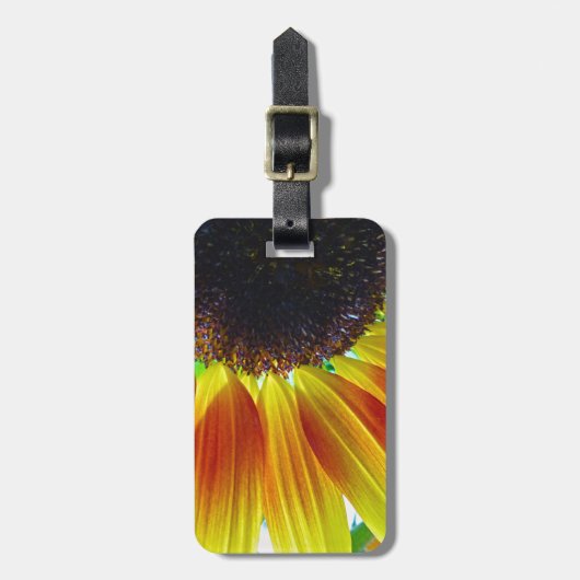 Sonnenblume Gepäckanhänger (Vorderseite vertikal)