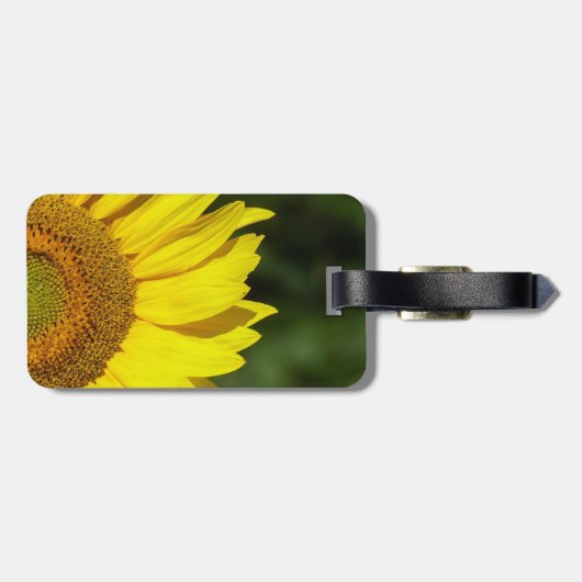 Sonnenblume Gepäckanhänger (Rückseite horizontal)