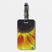 Sonnenblume Gepäckanhänger (Rückseite vertikal)