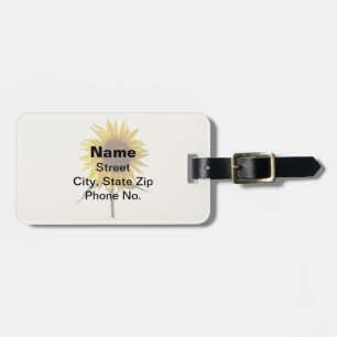 Sonnenblume Gepäckanhänger