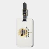 Sonnenblume Gepäckanhänger (Vorderseite vertikal)