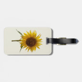 Sonnenblume Gepäckanhänger (Rückseite horizontal)