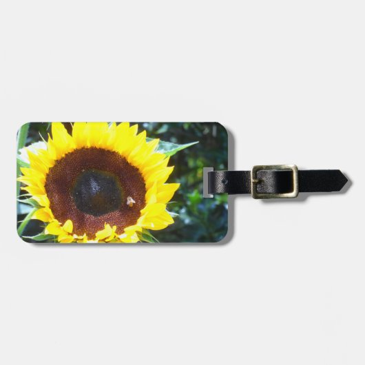Sonnenblume Gepäckanhänger (Vorderseite horizontal)