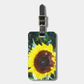 Sonnenblume Gepäckanhänger (Vorderseite vertikal)