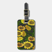 Sonnenblume Gepäckanhänger (Vorderseite vertikal)