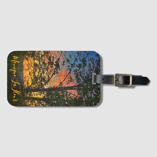 "Sonnenblume" Gepäckanhänger (Vorderseite (Horizontal))