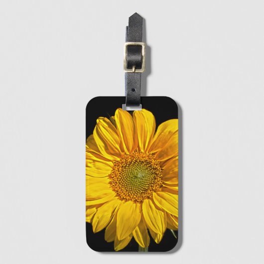 Sonnenblume Gepäckanhänger (Vorderseite Vertikal)