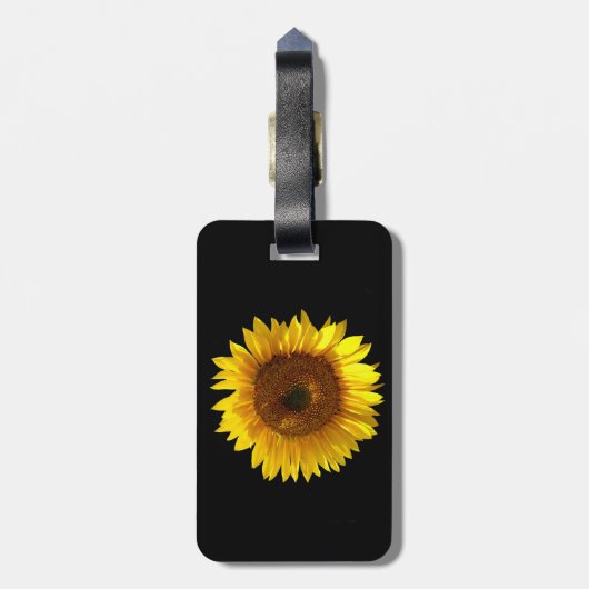 Sonnenblume-Gepäckanhänger Gepäckanhänger (Rückseite vertikal)