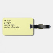 SONNENBLUME-GEPÄCKANHÄNGER-REISE-GESCHENK GEPÄCKANHÄNGER (Rückseite horizontal)