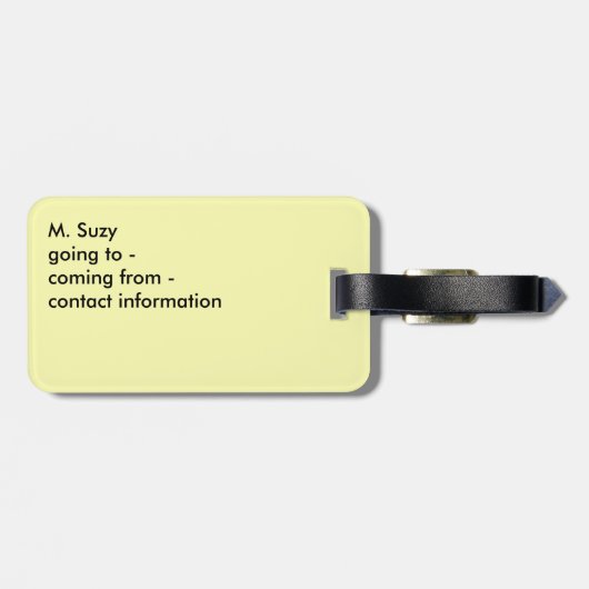 SONNENBLUME-GEPÄCKANHÄNGER-REISE-GESCHENK GEPÄCKANHÄNGER (Rückseite horizontal)