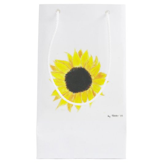 Sonnenblume-Geschenk-Tasche Kleine Geschenktüte (Vorderseite)