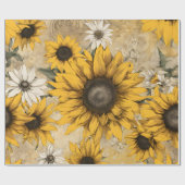 Sonnenblume Geschenkpapier (Flach)