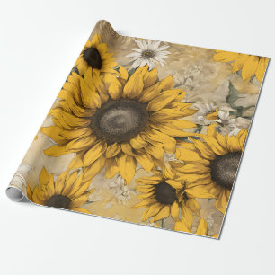 Sonnenblume Geschenkpapier