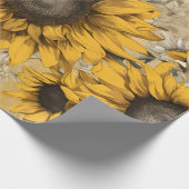 Sonnenblume Geschenkpapier (Ecke)