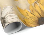 Sonnenblume Geschenkpapier (Rolleneckpunkt)