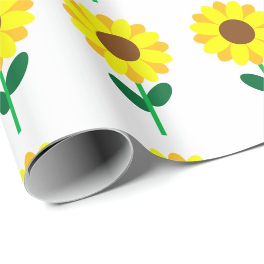 Sonnenblume Geschenkpapier (Rolleneckpunkt)