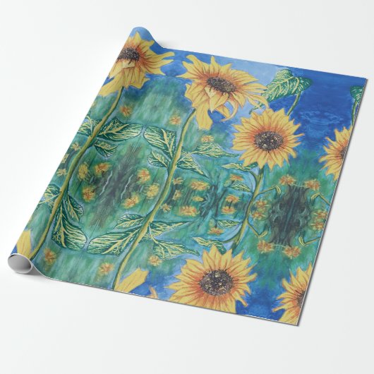 Sonnenblume Geschenkpapier (Ungerollt)