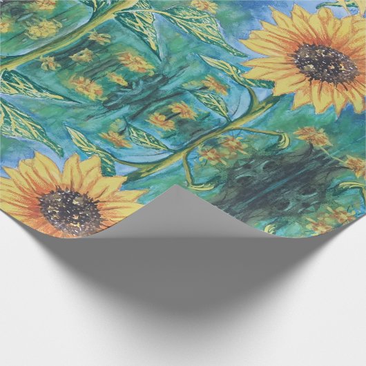 Sonnenblume Geschenkpapier (Ecke)