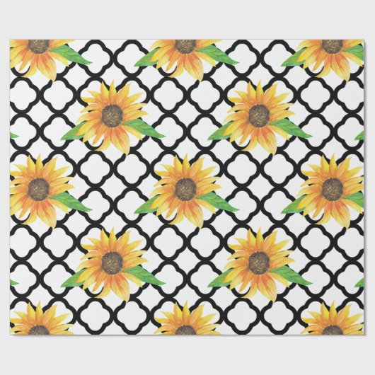 Sonnenblume Geschenkpapier (Flach)