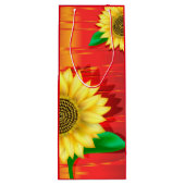Sonnenblume Geschenktüte Für Weinflaschen (Rückseite)