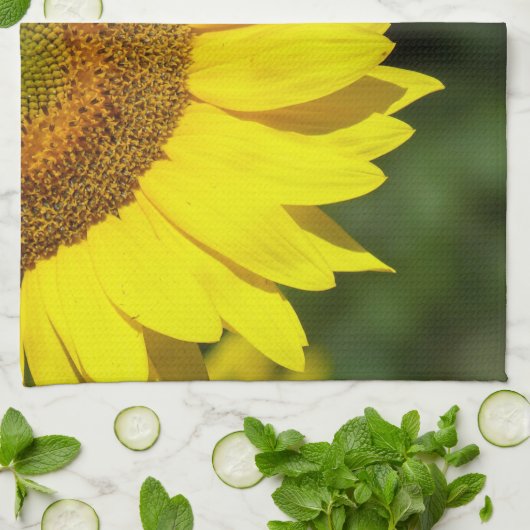 Sonnenblume Geschirrtuch (Gefaltet)