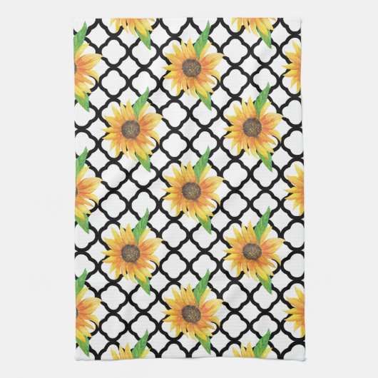 Sonnenblume Geschirrtuch (Vertikal)