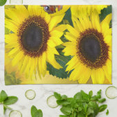 Sonnenblume Geschirrtuch (Gefaltet)