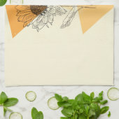 Sonnenblume Geschirrtuch (Gefaltet)