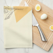 Sonnenblume Geschirrtuch (Viertel Falte)