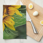 Sonnenblume Geschirrtuch (Viertel Falte)