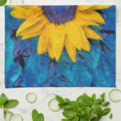 Sonnenblume Geschirrtuch (Gefaltet)