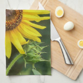 Sonnenblume Geschirrtuch (Viertel Falte)