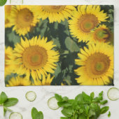 Sonnenblume-Geschirrtuch 16" x 24" Küchentuch (Gefaltet)
