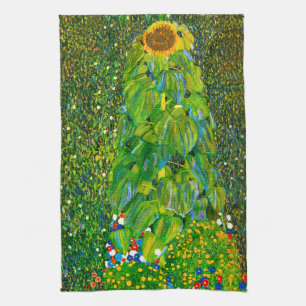 Sonnenblume-Geschirrtuch Gustav Klimt Handtuch