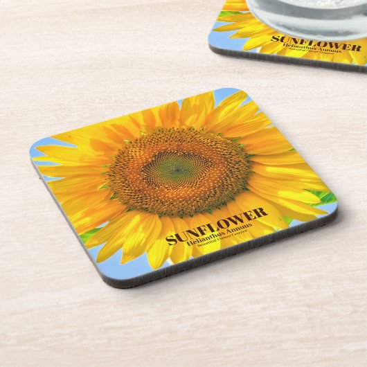 Sonnenblume Getränkeuntersetzer (Linke Seite)