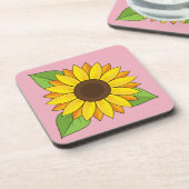 Sonnenblume Getränkeuntersetzer (Linke Seite)