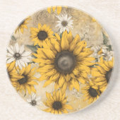 Sonnenblume Getränkeuntersetzer (Vorne)